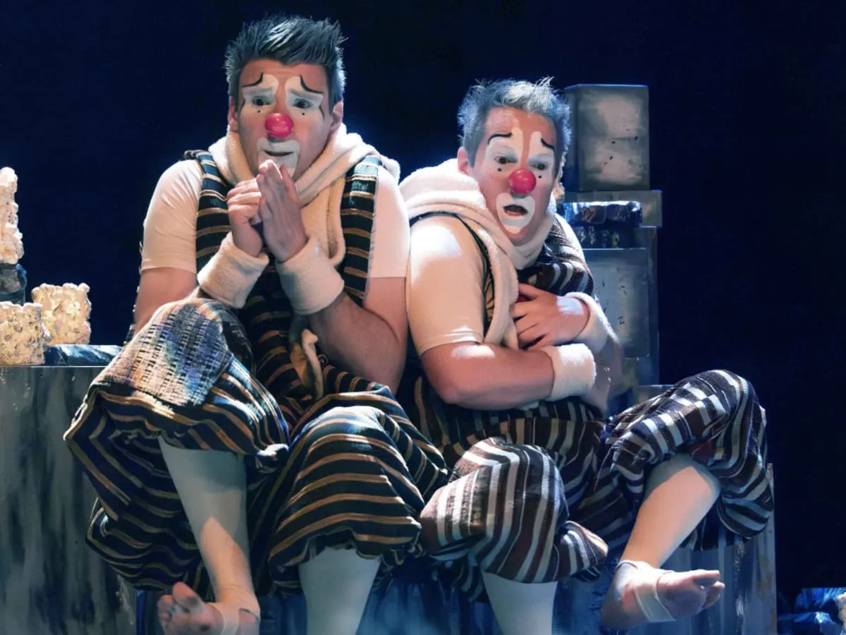 2 clowns sur scène