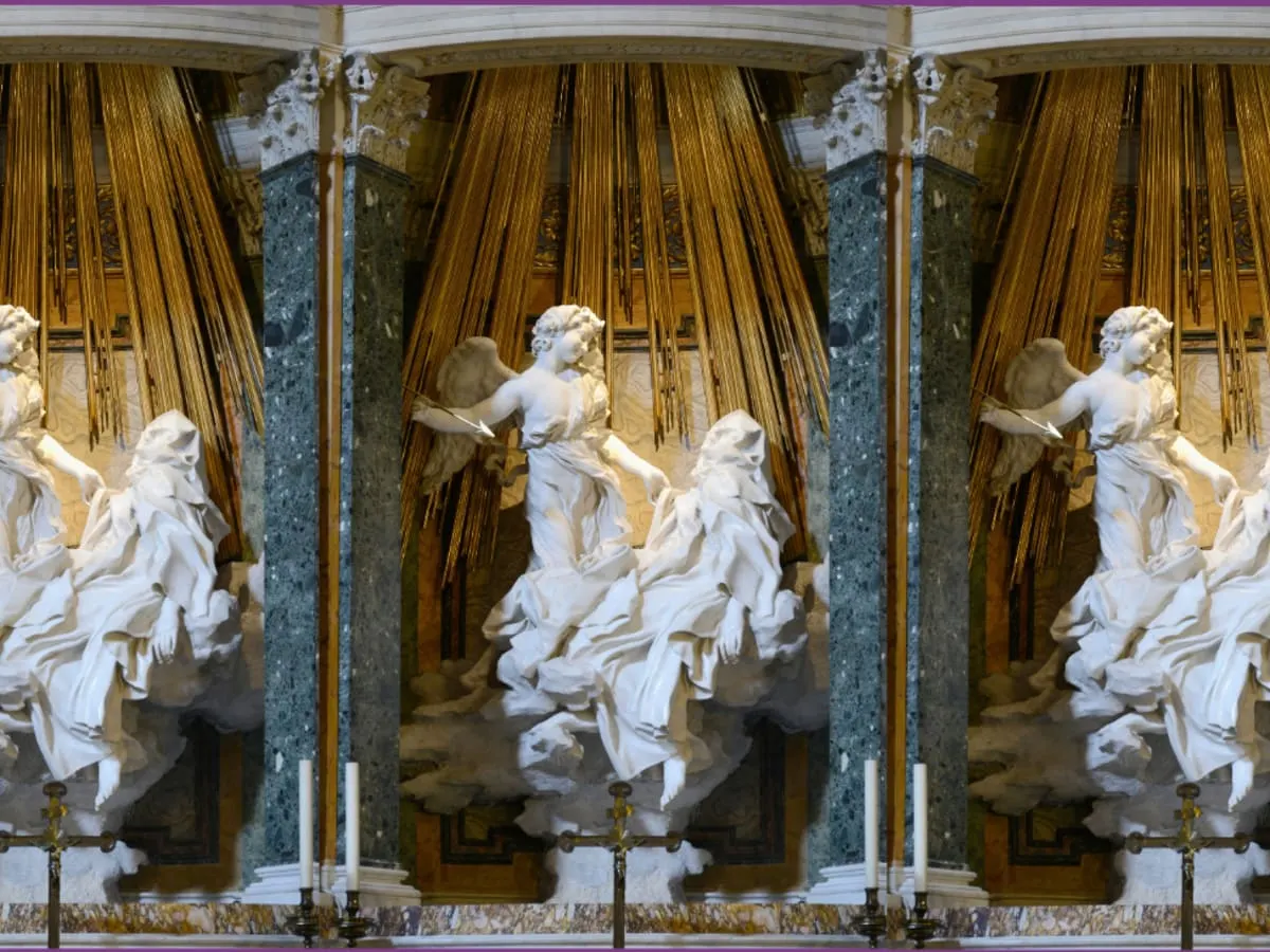 Sculpture baroque: L'Extase de sainte Thérèse par Bernin (1651)