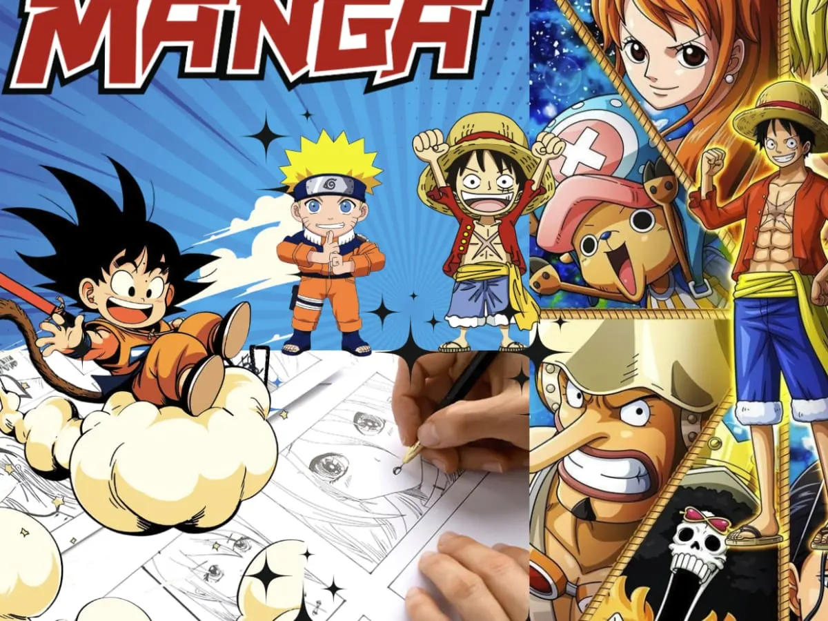 Plusieurs dessins de manga