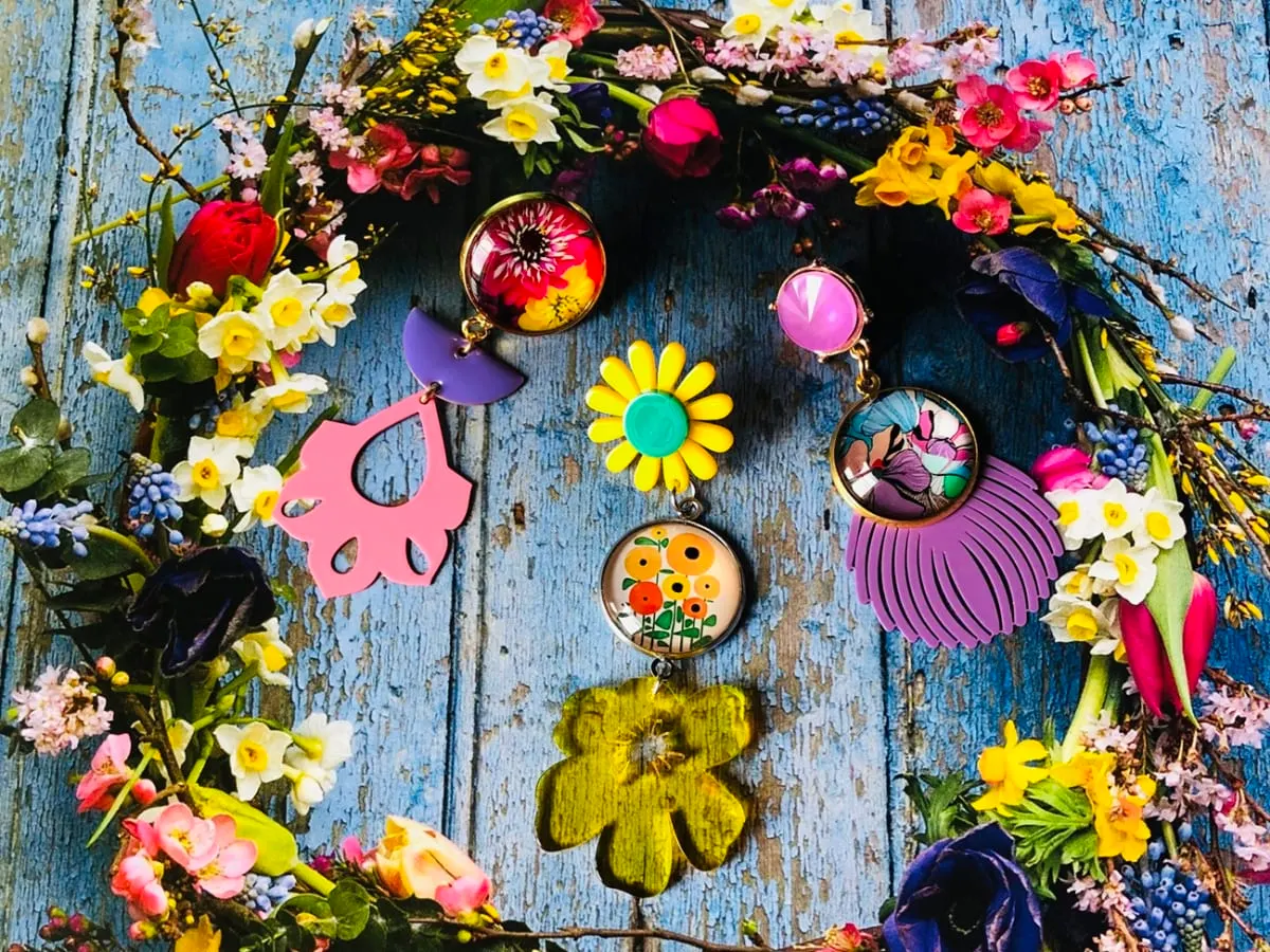 bijoux en fleurs