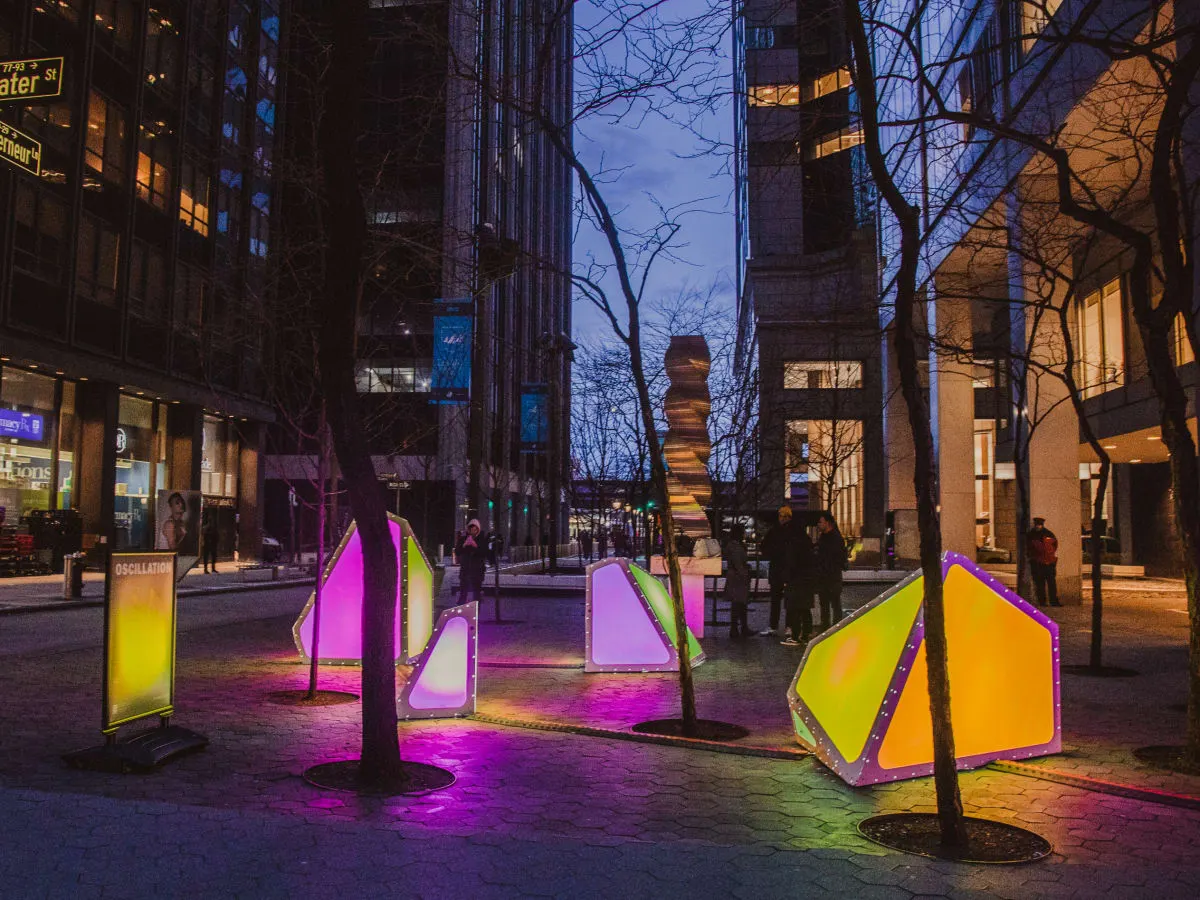 Installation lumimeuse