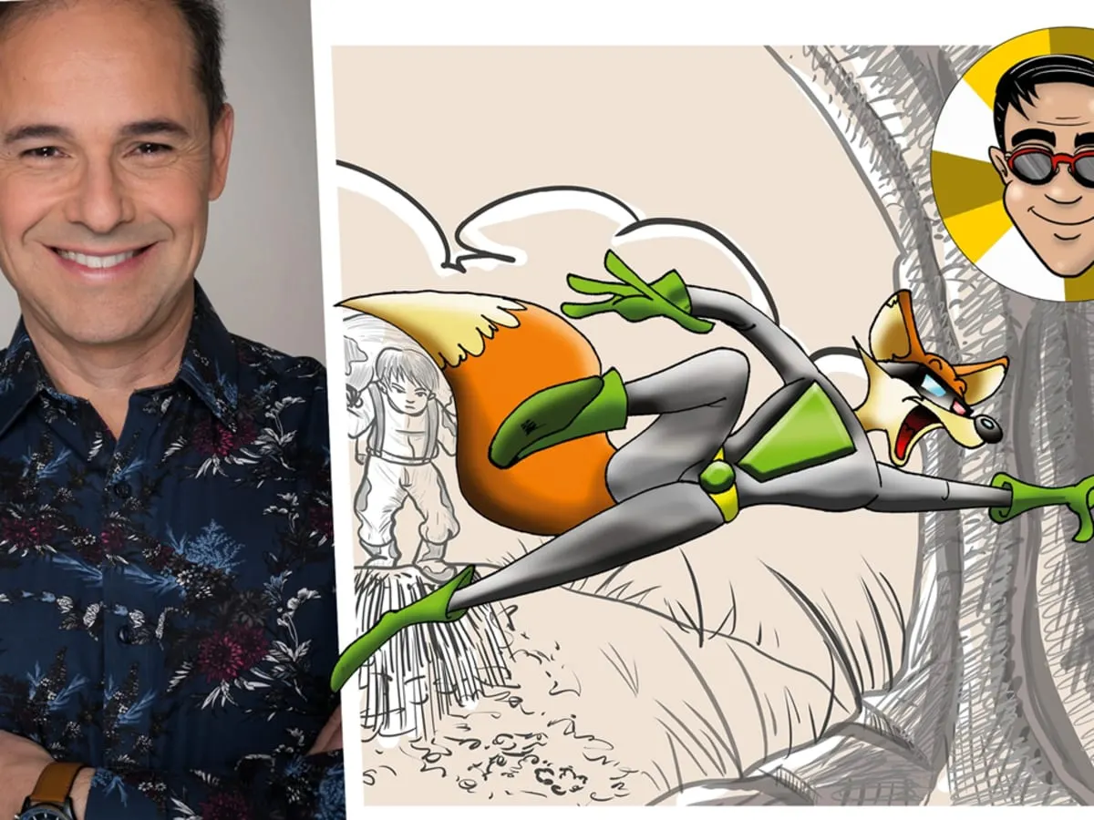 Photo de l'illustrateur Sylvain Blouin et de ses illustrations